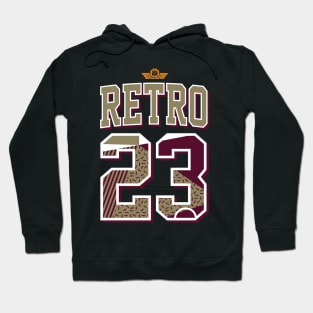 23 Retro Black Olive Hoodie